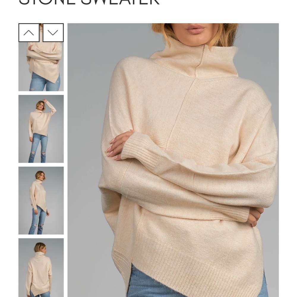 Cream Turtle Neck - image 3